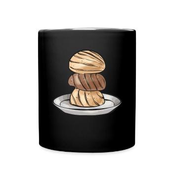 Concha Hispanic Mexikanisch Pan Dulce - Tasse einfarbig - Schwarz - Vorne