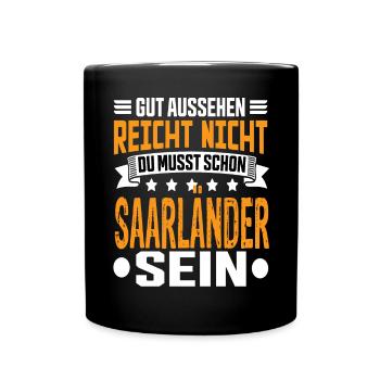 Sarre Sarre Saarland Saar Saarland Dicton - Mug uni - noir - Devant