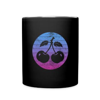Cerise - Mug uni - noir - Devant