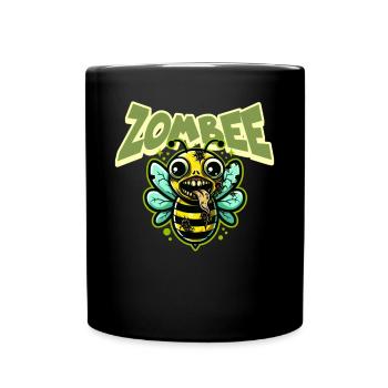 Abeille zombie Zombee - Mug uni - noir - Devant