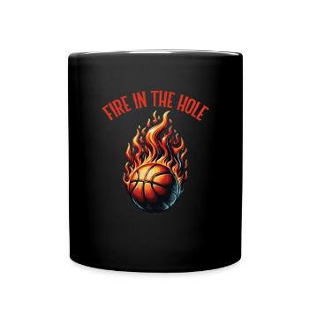 Fire in the hole Basketball Fan Shirt - Full Colour Mug - black - Front