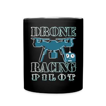 Pilote de drone - Mug uni - noir - Devant