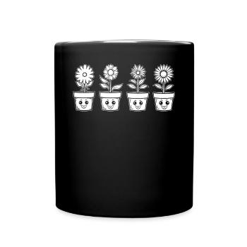 Hobby Gardener Amoureux des plantes à fleurs drôles - Mug uni - noir - Devant