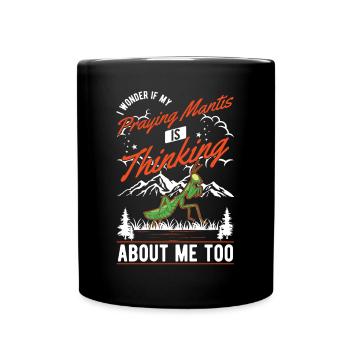Cadeau mante mante mante mante mante - Mug uni - noir - Devant