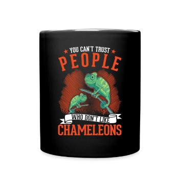 Chameleon Gift Chameleon - Full Colour Mug - black - Front