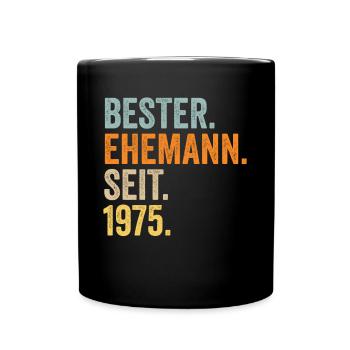 La Saint-Valentin Meilleur mari depuis 1975 - Mug uni - noir - Devant