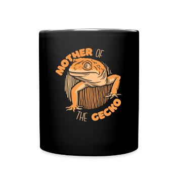 Mutter Der Gecko Eidechse Gekkota Schopfhaube - Tasse einfarbig - Schwarz - Vorne