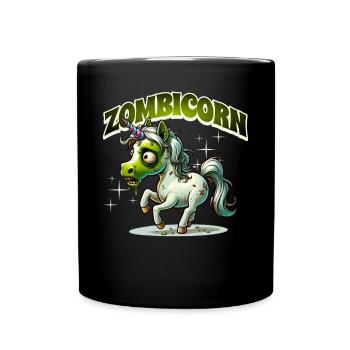 Licorne zombie zombie - Mug uni - noir - Devant