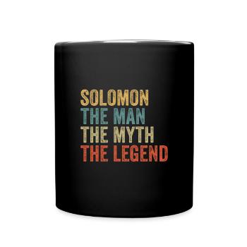 Solomon the man the myth - Full Colour Mug - black - Front