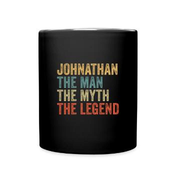 Johnathan the man the myth - Full Colour Mug - black - Front