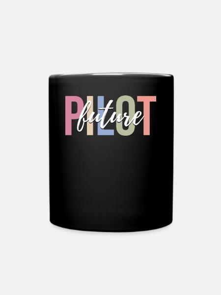 Aviation de pilote d’avion - Mug uni - noir