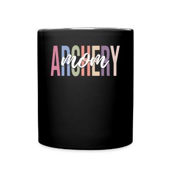 Archer bow and arrow - Full Colour Mug - black - Front
