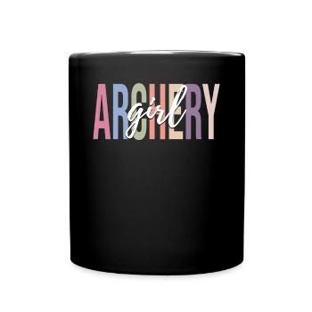 Archer bow and arrow - Full Colour Mug - black - Front