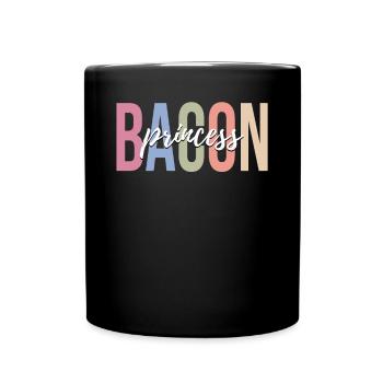 Speck Liebhaber Speck Mädchen - Tasse einfarbig - Schwarz - Vorne