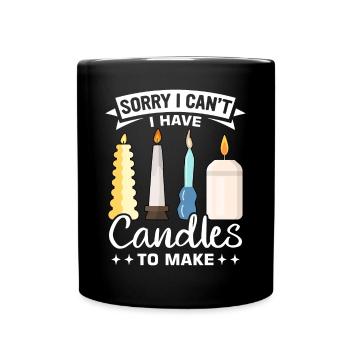 Drôle de fabricant de bougies Candle Maker Saying - Mug uni - noir - Devant