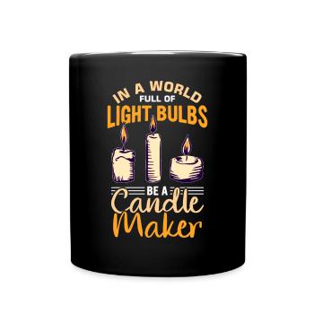 Drôle de fabricant de bougies Candle Maker Saying - Mug uni - noir - Devant