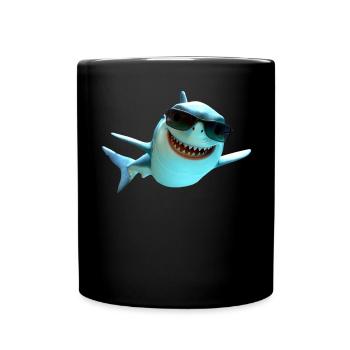 Shark Shark Tiger Shark Gray Shark Sharks Great White Shark - Full Colour Mug - black - Front