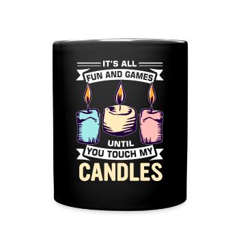 Drôle de fabricant de bougies Candle Maker Saying - Mug uni - noir - Devant