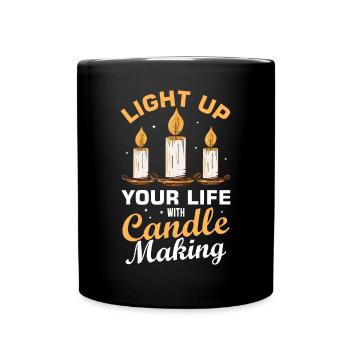 Drôle de fabricant de bougies Candle Maker Saying - Mug uni - noir - Devant
