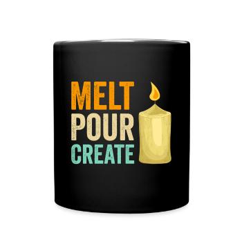 Drôle de fabricant de bougies Candle Maker Saying - Mug uni - noir - Devant