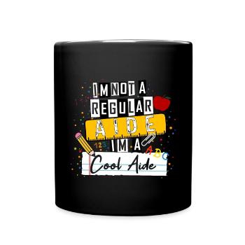 Ich bin kein normaler Helfer Ich bin ein cooler Helfer Lustig - Tasse einfarbig - Schwarz - Vorne