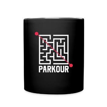 Parkour Parkur Parcur Sport Gift - Full Colour Mug - black - Front
