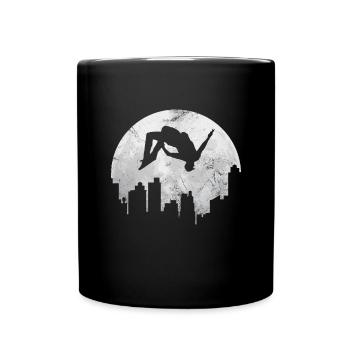 Parkour - Tasse einfarbig - Schwarz - Vorne