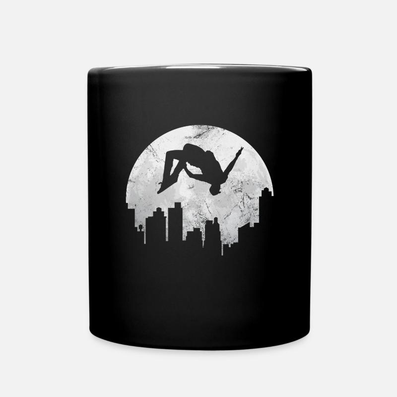 Parkour - Tasse einfarbig - Schwarz