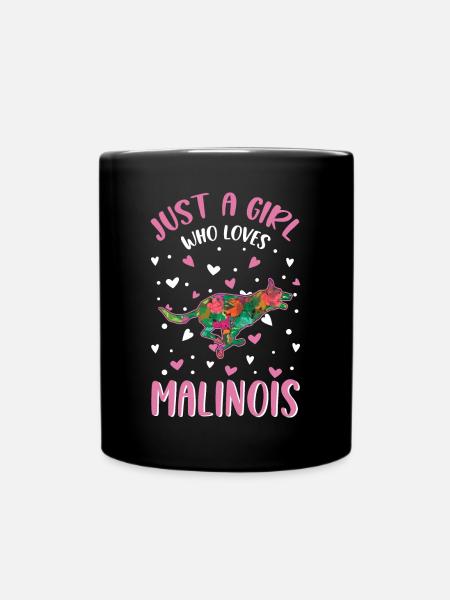 Fille Malinois Berger Belge - Mug uni - noir