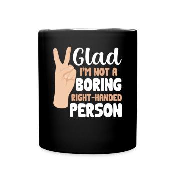 Gaucher - Mug uni - noir - Devant