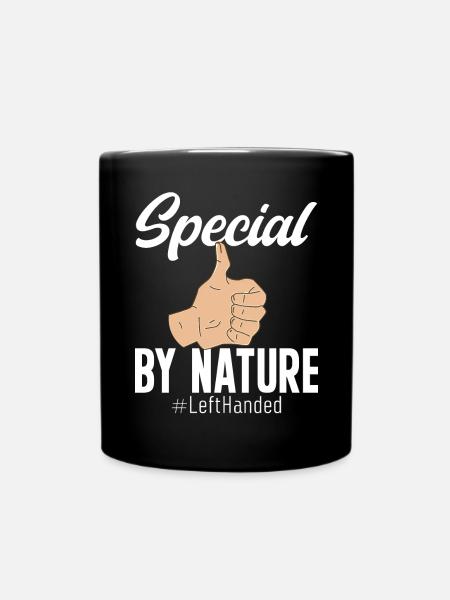 Linkshänder - Tasse einfarbig - Schwarz