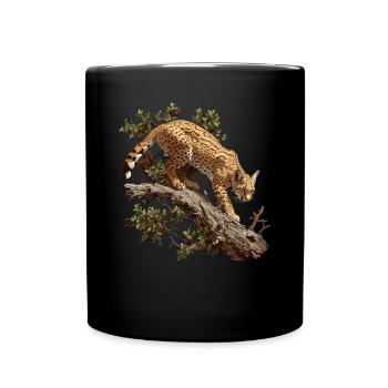 Chats dorés Chat doré - Mug uni - noir - Devant