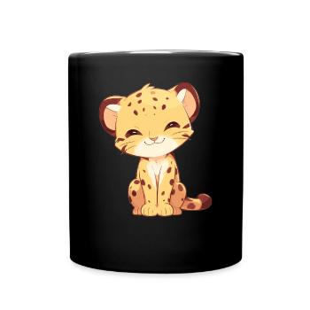 Chats dorés Chat doré - Mug uni - noir - Devant