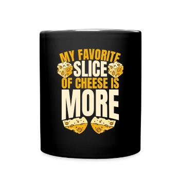 Ma tranche de fromage préférée est plus Maker Queso - Mug uni - noir - Devant
