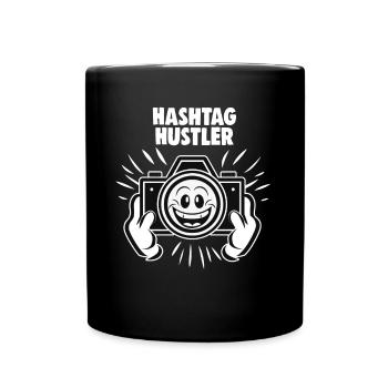 Créateur numérique Hashtag Hustler Médias sociaux - Mug uni - noir - Devant