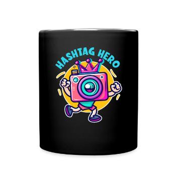 Créateur numérique Hashtag Héros Médias sociaux - Mug uni - noir - Devant