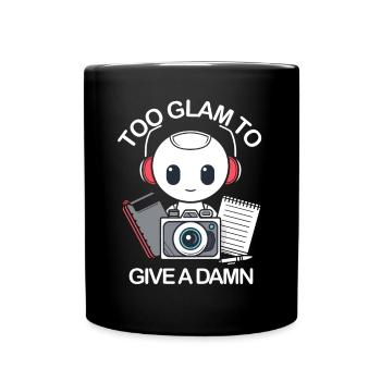 Créateur numérique trop glamour pour se donner un foutu social - Mug uni - noir - Devant