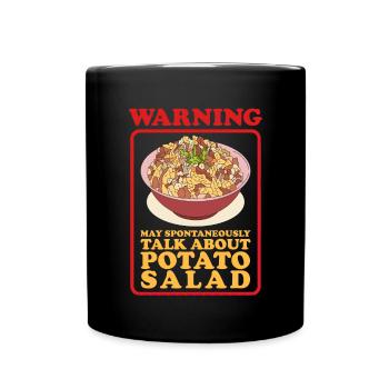 Salade de pommes de terre Härdöpfelsalat Cadeau - Mug uni - noir - Devant