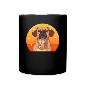 Puggle Dog Owner Cadeau de propriétaire de chien - Mug uni - noir - Devant