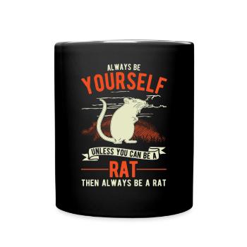 Rat Cadeau Maison Rat Propriétaire - Mug uni - noir - Devant