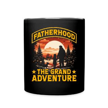 La paternité : la grande aventure - Mug uni - noir - Devant
