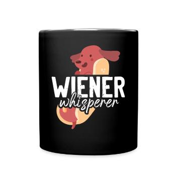 Hot Dog Adult Humor Pun Naughty - Tasse einfarbig - Schwarz - Vorne