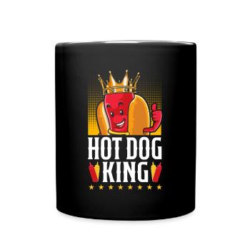 Hot Dog Adult King Hot Dog King - Tasse einfarbig - Schwarz - Vorne
