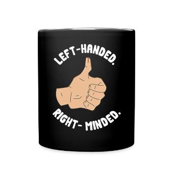 Gaucher - Mug uni - noir - Devant