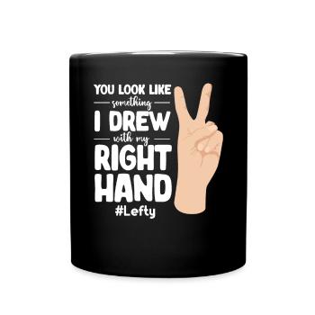 Gaucher - Mug uni - noir - Devant
