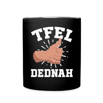 Gaucher - Mug uni - noir - Devant