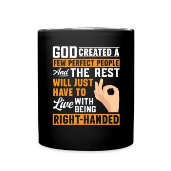 Gaucher - Mug uni - noir - Devant