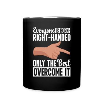 Gaucher - Mug uni - noir - Devant