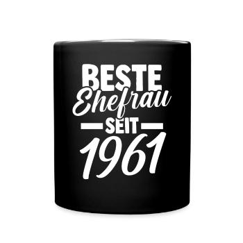 Meilleure épouse de la Saint-Valentin depuis 1961 - Mug uni - noir - Devant