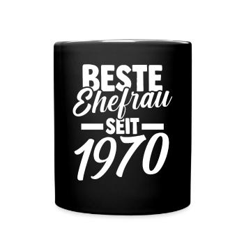 Meilleure épouse de la Saint-Valentin depuis 1970 - Mug uni - noir - Devant